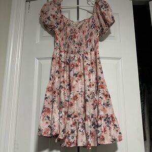Altar'd State Pink Floral Mini Dress